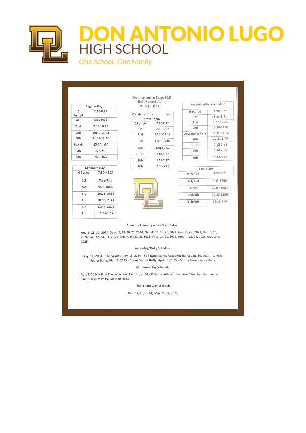 bell sched